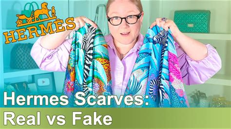 hermes scarf fake vs real